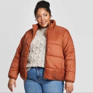 Universal Thread Brown Puffer Jacket